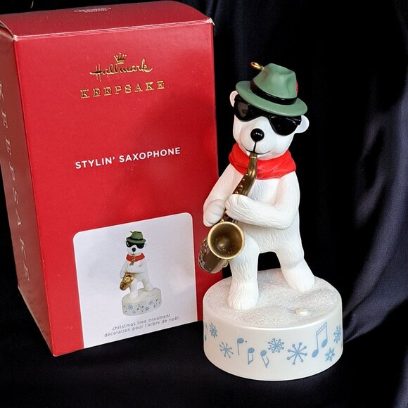 Hallmark Other - Hallmark Ornament 2021 - Musical Stylin' Saxophone Bear